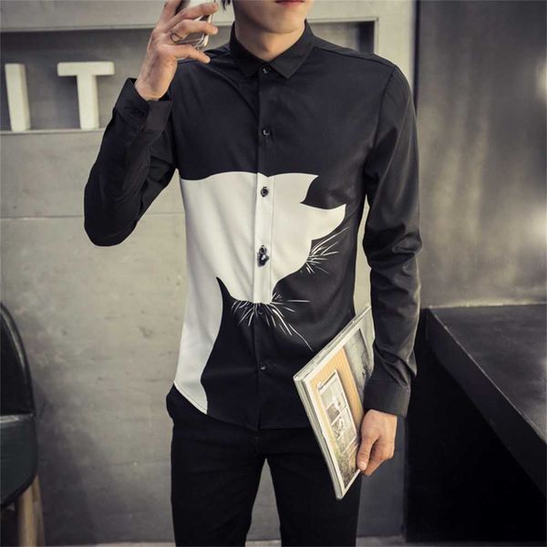 wholesale- 2016 new fashion 3d print animal shirts men black/white digital cat long sleeve slim fit men's casual 5xl 7owt 7owt 7frm 7fr, White;black
wholesale- 2016 new fashion 3d print animal shirts men black/white digital cat long sleeve slim fit men's casual 5xl 7owt 7owt 7frm 7fr, White;black
