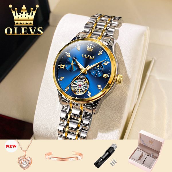 other watches olev s waterproof luminous skeleton original automatic mechanical watch for woman elegant ladies set 6608 230714, Slivery;black
other watches olev s waterproof luminous skeleton original automatic mechanical watch for woman elegant ladies set 6608 230714, Slivery;black