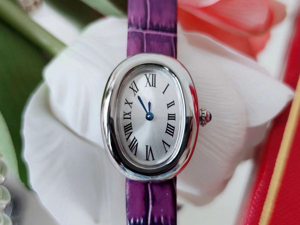 women's new watch bathtub type blue steel pointer roman numerals classic baignoire wristwatch, Slivery;brown
women's new watch bathtub type blue steel pointer roman numerals classic baignoire wristwatch, Slivery;brown