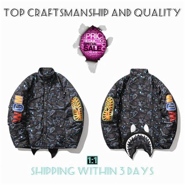 craftsmanship mens jackets shark mens star spots designers coat varsity cobranding stylist cotton clothes military style camouflage jacket b, Black;brown
craftsmanship mens jackets shark mens star spots designers coat varsity cobranding stylist cotton clothes military style camouflage jacket b, Black;brown