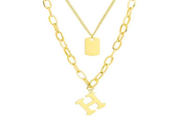 pendant necklaces fashion stainless steel letter h women necklace vintage kpop layered neck y2k jewelry sweater chain whole6126353, Silver
pendant necklaces fashion stainless steel letter h women necklace vintage kpop layered neck y2k jewelry sweater chain whole6126353, Silver