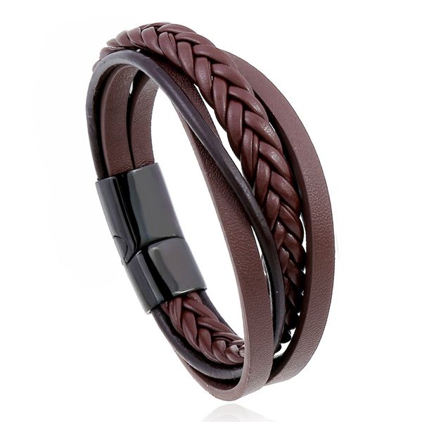 stylish leather stainless steel wrap bracelet multilayer brown black for men women couple stock
stylish leather stainless steel wrap bracelet multilayer brown black for men women couple stock
