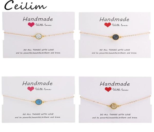 handmade crystal round resin druzy charm bracelet colorful natural stone bracelets bangles for women gold friendship jewelry gift 2720966, Golden;silver
handmade crystal round resin druzy charm bracelet colorful natural stone bracelets bangles for women gold friendship jewelry gift 2720966, Golden;silver