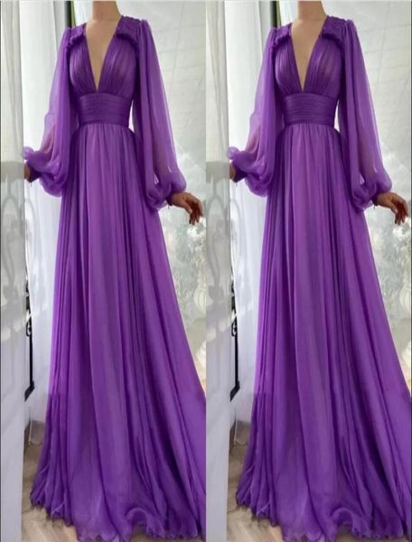 simple elegant purple chiffon aline prom dresses long puff sleeves v neck draped empire floor length formal evening dress party g2605997, Black;red
simple elegant purple chiffon aline prom dresses long puff sleeves v neck draped empire floor length formal evening dress party g2605997, Black;red