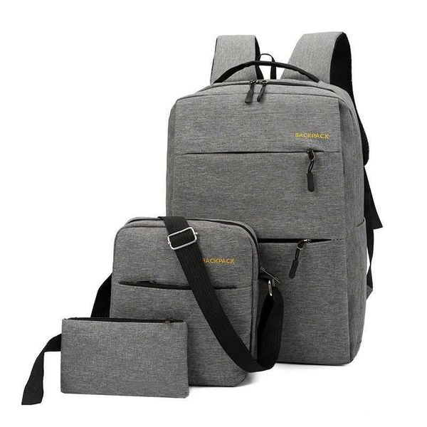backpack men's backpack computer backpack printing backpack piece set schoolbag
