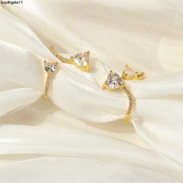 fashion accessories micro set double love zircon ring for women with fashionable and minimalist design adjustable opening gold-plated a high, Silver
fashion accessories micro set double love zircon ring for women with fashionable and minimalist design adjustable opening gold-plated a high, Silver