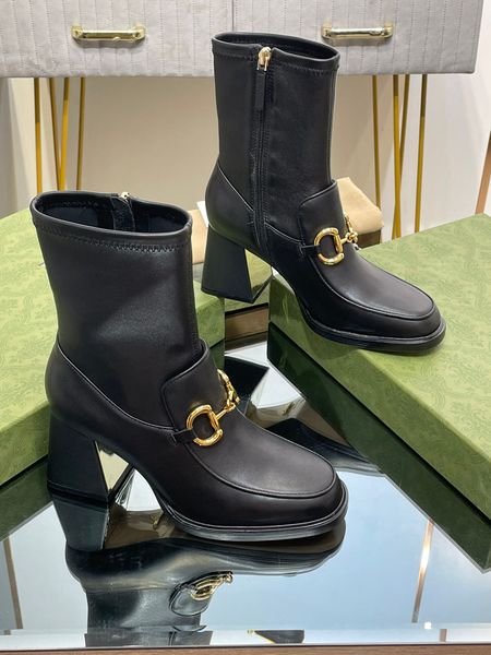 luxury brand womens half winter autumn boots casual high heel .5cm genuine leather buckle elastic size 34-40, Black
luxury brand womens half winter autumn boots casual high heel .5cm genuine leather buckle elastic size 34-40, Black