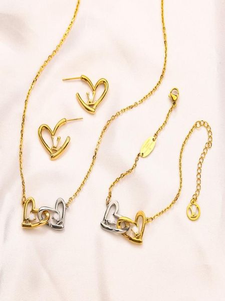 never fading 14k gold plated luxury brand designer pendants necklaces stainless steel double letter choker pendant necklace chain 1727554, Silver
never fading 14k gold plated luxury brand designer pendants necklaces stainless steel double letter choker pendant necklace chain 1727554, Silver
