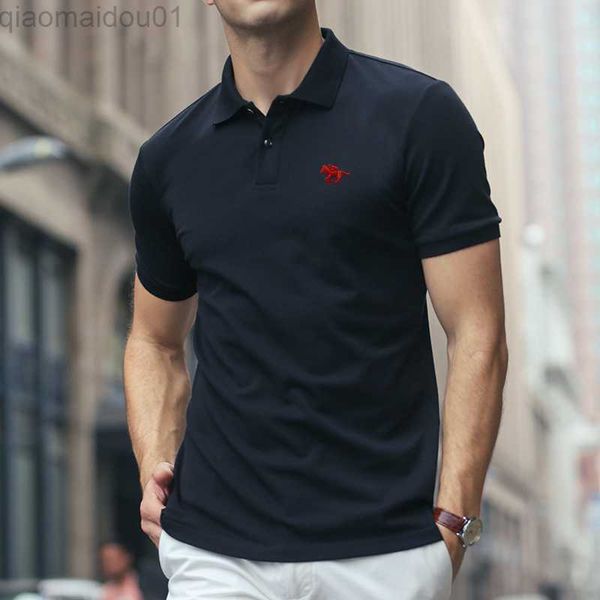men's t-shirts 100% cotton polo shirt polo brand summer fit type short sleeve men's casual lapel t-shirt new arrival tee l230713, White;black
men's t-shirts 100% cotton polo shirt polo brand summer fit type short sleeve men's casual lapel t-shirt new arrival tee l230713, White;black