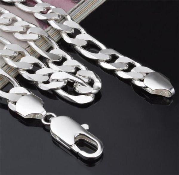 12mm 20inches 925 sterling silver plated figaro chain necklace fashion jewelry for men 8411394846029
12mm 20inches 925 sterling silver plated figaro chain necklace fashion jewelry for men 8411394846029