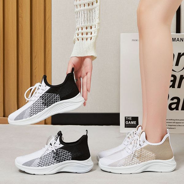 women's shoes new summer fashion trend single running shoes fly woven mesh casual women's shoes sports shoes, Black
women's shoes new summer fashion trend single running shoes fly woven mesh casual women's shoes sports shoes, Black