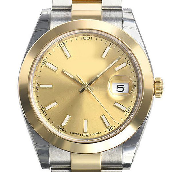 2023 qc check dj factory 3235 automatic movement 41mm 126303 mens steel gold smooth bezel champagne index dial men's watch, Slivery;brown
2023 qc check dj factory 3235 automatic movement 41mm 126303 mens steel gold smooth bezel champagne index dial men's watch, Slivery;brown