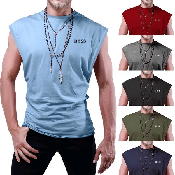 mens tank summer sleeveless tshirt youth casual loose solid thin for men 230713, White;black
mens tank summer sleeveless tshirt youth casual loose solid thin for men 230713, White;black