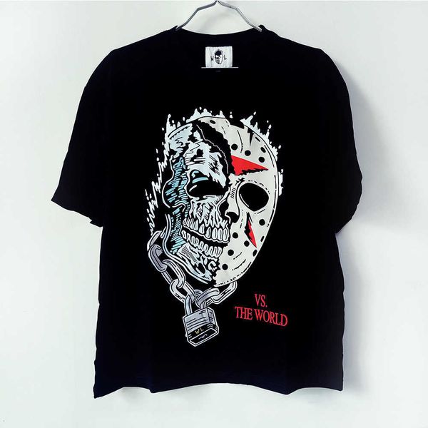 warren black friday jason mask printed t-shirt loose short sleeve jason voorhees, White;black
warren black friday jason mask printed t-shirt loose short sleeve jason voorhees, White;black
