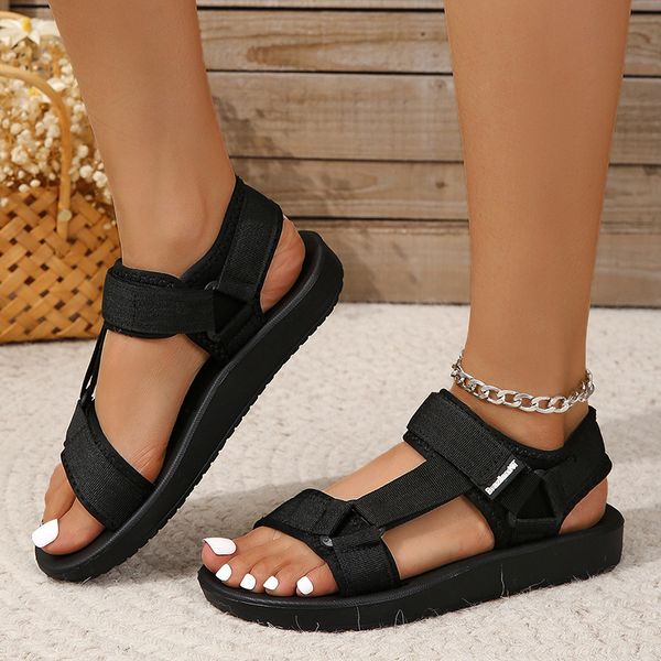 sandals womens opentoe soft bottom sports beach shoes summer fashion and nonslip solid color ladies women 230713, Black
sandals womens opentoe soft bottom sports beach shoes summer fashion and nonslip solid color ladies women 230713, Black