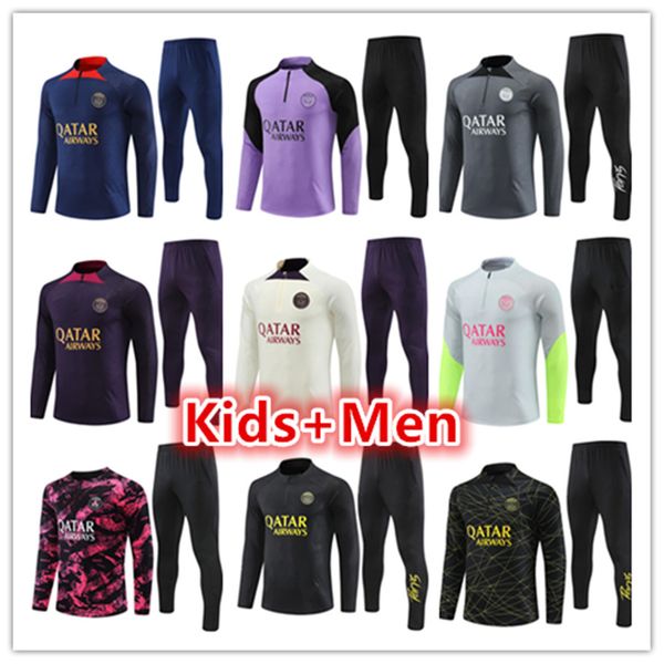 chandal tuta psgs tracksuits training suit maillot soccer 22 23 24 men football jerseys tracksuit kit survetement foot messis mbappe 2023 20, Black
chandal tuta psgs tracksuits training suit maillot soccer 22 23 24 men football jerseys tracksuit kit survetement foot messis mbappe 2023 20, Black