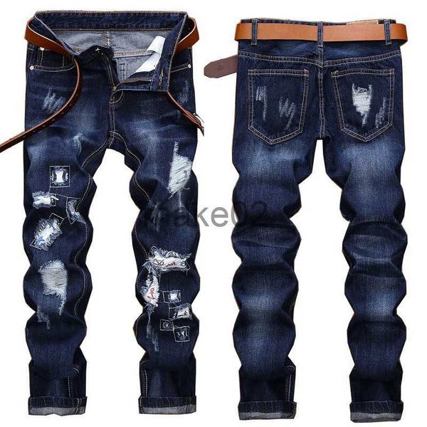 men's jeans mens ripped slimfit blue jeansembroiderypatches scratched denim pantscasual jeans pantsyouth cool must x0714
men's jeans mens ripped slimfit blue jeansembroiderypatches scratched denim pantscasual jeans pantsyouth cool must x0714