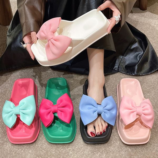 slippers sweet bow summer shoes women thick platform cloud slippers designer eva memory foam pillow slides flip flops beach sandals 230713, Black
slippers sweet bow summer shoes women thick platform cloud slippers designer eva memory foam pillow slides flip flops beach sandals 230713, Black