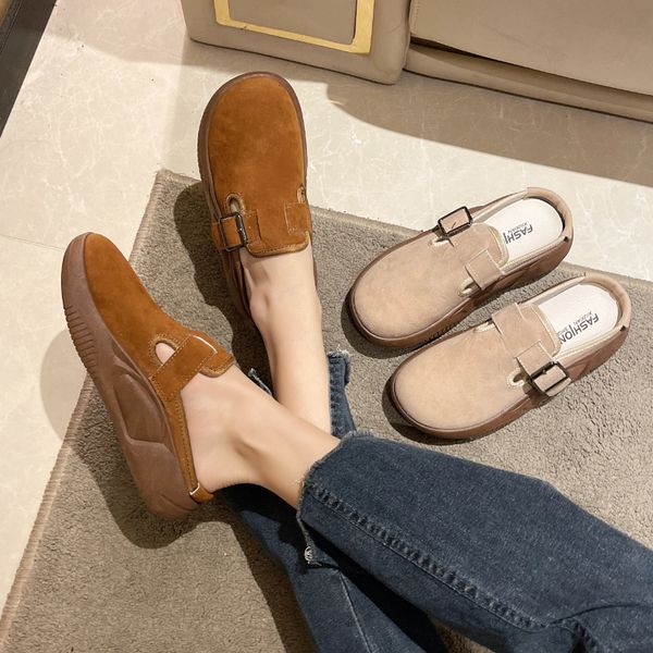 slippers women's slippers package head thick bottom burkane shoes summer fashion and wear outside the ladies half slippers 230713, Black
slippers women's slippers package head thick bottom burkane shoes summer fashion and wear outside the ladies half slippers 230713, Black