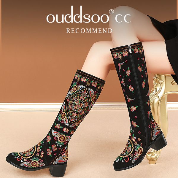 boots od s genuine leather knee high embroidered vintage shoes ethnic style winter zipper cow suede lace up long 40414243 230714, Black
boots od s genuine leather knee high embroidered vintage shoes ethnic style winter zipper cow suede lace up long 40414243 230714, Black