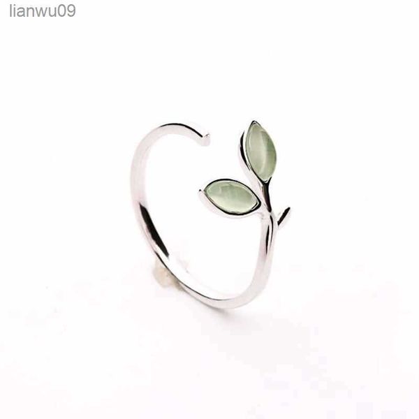 korean green opal leaf leaves 925 sterling silver open rings for women girls ladys fashion jewelry gift yri135 l230704, Golden;silver
korean green opal leaf leaves 925 sterling silver open rings for women girls ladys fashion jewelry gift yri135 l230704, Golden;silver