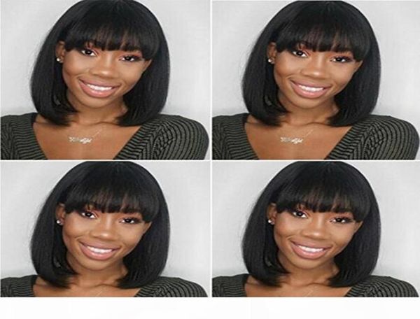 intalian yaki short bob human hair wig for afro american woman gluless full lace human hair short straight wig with full bangs per9566319, Black;brown
intalian yaki short bob human hair wig for afro american woman gluless full lace human hair short straight wig with full bangs per9566319, Black;brown