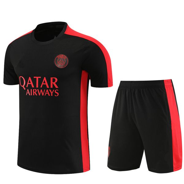 23 24 psgs mbappe soccer jerseys tracksuit 2023 classic style aldult paris training suit sergio verratti icardi men and kid football short s, Black
23 24 psgs mbappe soccer jerseys tracksuit 2023 classic style aldult paris training suit sergio verratti icardi men and kid football short s, Black