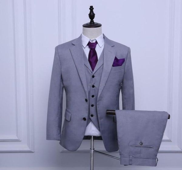 custom made groom tuxedos light grey groomsmen custom made side vent man suit wedding men suits bridegroom jacketpantstie6301101, Black;gray
custom made groom tuxedos light grey groomsmen custom made side vent man suit wedding men suits bridegroom jacketpantstie6301101, Black;gray