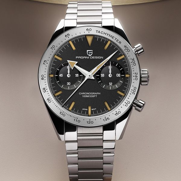 other watches pagani design 1957 retro luminous moon watch men quartz speed sport chronograph ar sapphire mirror vk64 steel men s 230714, Slivery;black
other watches pagani design 1957 retro luminous moon watch men quartz speed sport chronograph ar sapphire mirror vk64 steel men s 230714, Slivery;black