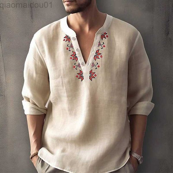 men's t-shirts fashion loose long sleeve shirt tee men vintage pattern printing buttoned v neck t-shirts for mens clothes casual pullov, White;black
men's t-shirts fashion loose long sleeve shirt tee men vintage pattern printing buttoned v neck t-shirts for mens clothes casual pullov, White;black