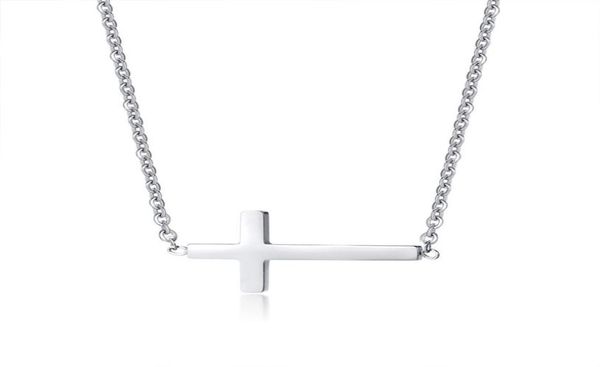 women stainless steel petite sideways horizontal cross pendant necklace4106980, Silver
women stainless steel petite sideways horizontal cross pendant necklace4106980, Silver