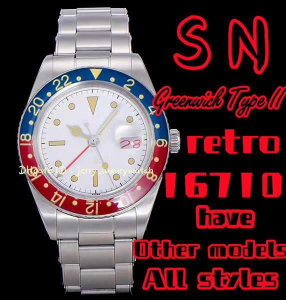 sn 16710 retro greenwich type ii gmt luxury men's watch 2836-2 mechanical movement 904l stainless steel 40mm dual time business steel b, Slivery;brown
sn 16710 retro greenwich type ii gmt luxury men's watch 2836-2 mechanical movement 904l stainless steel 40mm dual time business steel b, Slivery;brown