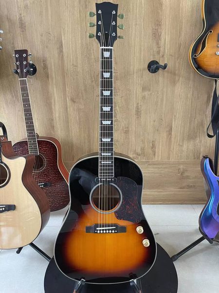 41 inch solid wood profile with sunset color bright paint finish, sunset color bakelite electric box guitar
41 inch solid wood profile with sunset color bright paint finish, sunset color bakelite electric box guitar