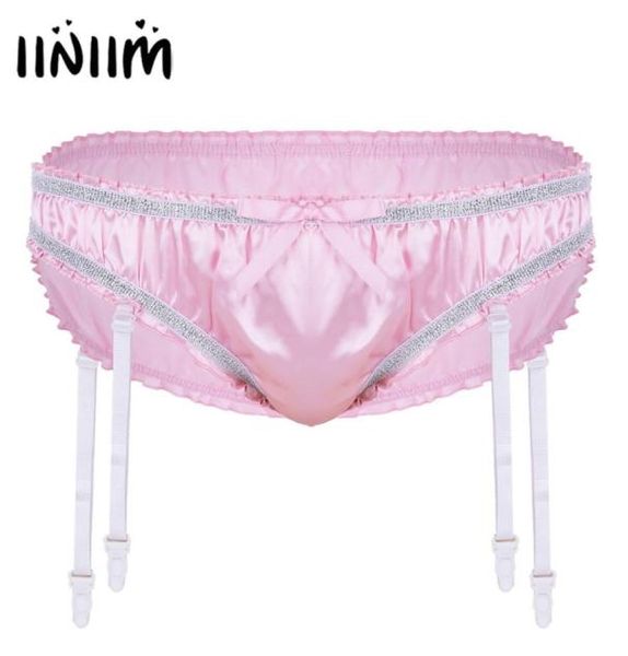iiniim mens lingerie shiny stretchy satin ruffled lined sissy briefs jockstraps underwear gay male panties with plastic garters3675471403, Black;white
iiniim mens lingerie shiny stretchy satin ruffled lined sissy briefs jockstraps underwear gay male panties with plastic garters3675471403, Black;white