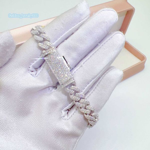 strands strings hip hop 8mm double row stone necklace 925 silver moissanite cuban chain necklace, Black
strands strings hip hop 8mm double row stone necklace 925 silver moissanite cuban chain necklace, Black