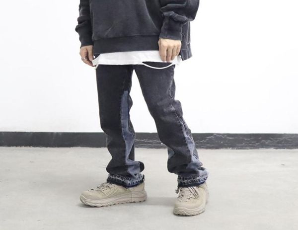 high street washed color match frayed microflared jeans mens straight spliced retro loose casual denim pants hip hop trousers8578492, Blue
high street washed color match frayed microflared jeans mens straight spliced retro loose casual denim pants hip hop trousers8578492, Blue