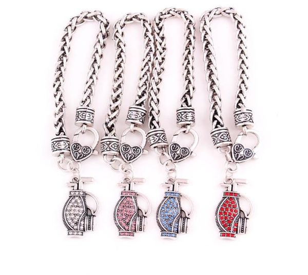 hy199 handmade women039s jewelry fashion design golf club bag crystal pendant chain bracelets for sportmen3250195, Golden;silver
hy199 handmade women039s jewelry fashion design golf club bag crystal pendant chain bracelets for sportmen3250195, Golden;silver