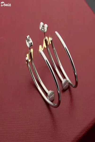 donia jewelry luxury stud european and american fashion nail titanium steel threecolor creative designer earring gift with box2415355, Golden;silver
donia jewelry luxury stud european and american fashion nail titanium steel threecolor creative designer earring gift with box2415355, Golden;silver