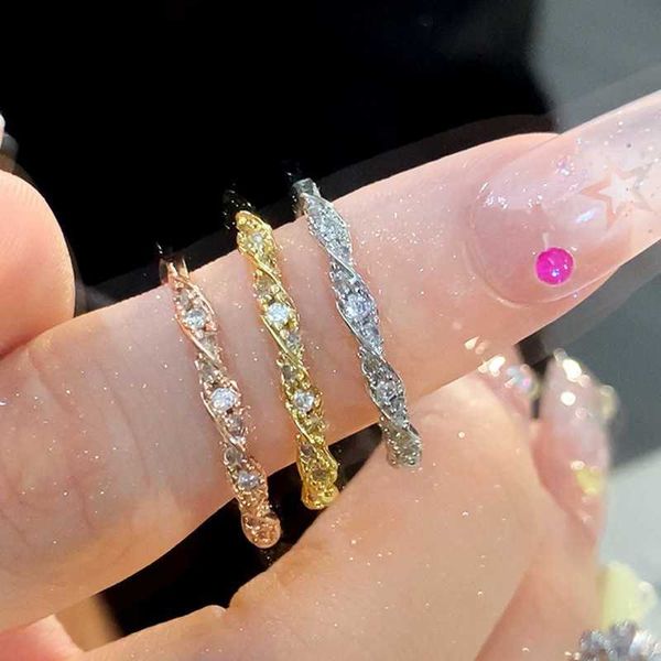 fashion accessories 2023 new style plain ring female small design fried dough twists broken diamond personality open index finger, Silver
fashion accessories 2023 new style plain ring female small design fried dough twists broken diamond personality open index finger, Silver
