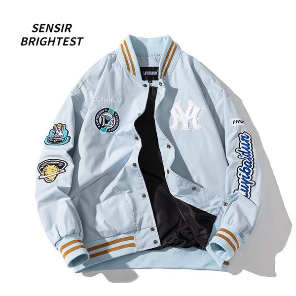men's jackets american street bomber jacket men's autumn and autumn couples embroidered thickened varsity jacket single breasted f, Black;brown
men's jackets american street bomber jacket men's autumn and autumn couples embroidered thickened varsity jacket single breasted f, Black;brown
