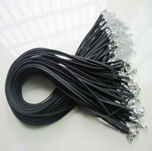 3 mm 27inch28inch adjustable black korea faux suede leather necklace cord string rope18inch extender chain12x7mm lobster clasp6158912, White;red
3 mm 27inch28inch adjustable black korea faux suede leather necklace cord string rope18inch extender chain12x7mm lobster clasp6158912, White;red