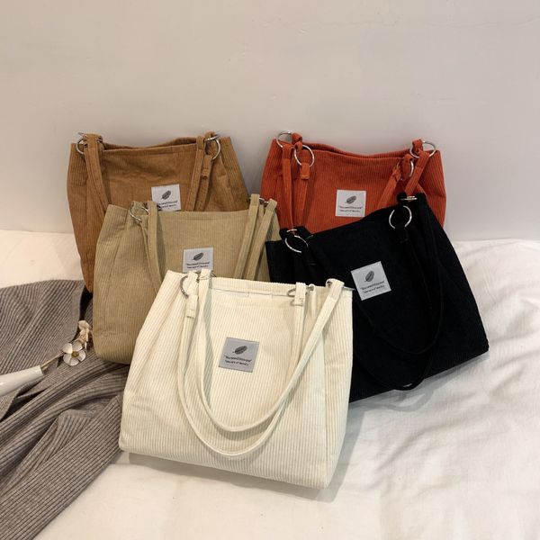 evening bags fashion corduroy handbags retro canvas shoulder for women designer large capacity shopping bag solid color 230713
evening bags fashion corduroy handbags retro canvas shoulder for women designer large capacity shopping bag solid color 230713
