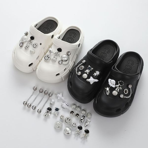 shoe parts accessories selling 12 pieces/set trend charm designer diy shoe decoding accessories silver astronomical shaped metal accessories, White;pink
shoe parts accessories selling 12 pieces/set trend charm designer diy shoe decoding accessories silver astronomical shaped metal accessories, White;pink
