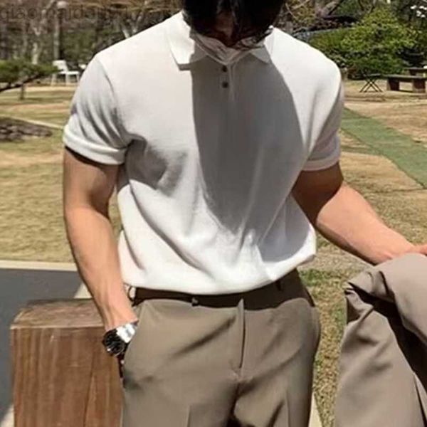men's t-shirts korea style casual knit polo shirt mens summer short sleeve solid button lapel streetwear men fashion slim knitted t-sh, White;black
men's t-shirts korea style casual knit polo shirt mens summer short sleeve solid button lapel streetwear men fashion slim knitted t-sh, White;black