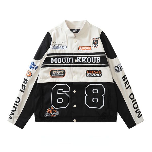 men's jackets american detachable motorcycle jacket men women bombing street retro hip hop loose stitching joker couple racing baseball, Black;brown
men's jackets american detachable motorcycle jacket men women bombing street retro hip hop loose stitching joker couple racing baseball, Black;brown