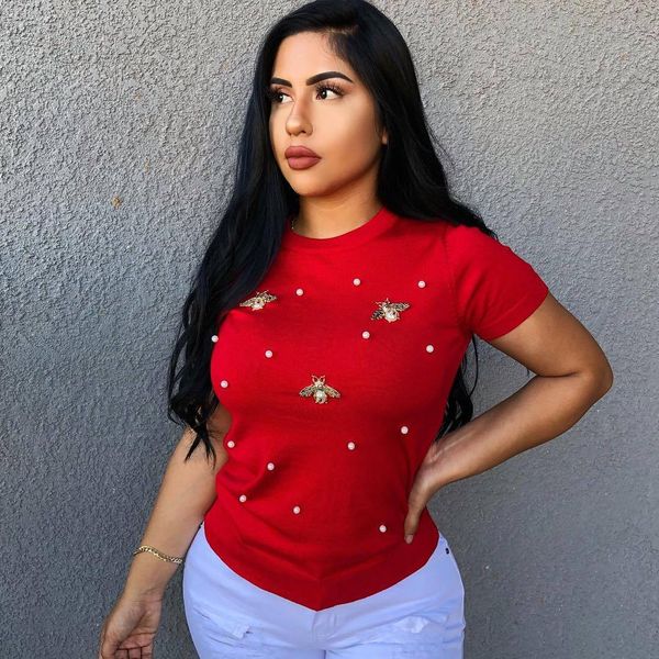 womens plus size t shirt studded butterfly round neck large t shirt solid color short sleeves, Black
womens plus size t shirt studded butterfly round neck large t shirt solid color short sleeves, Black