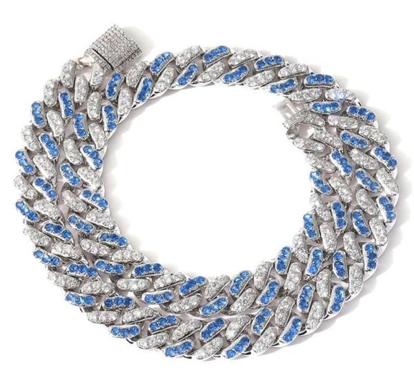 hip hop blue white cubic zirconia paved iced out cuban chokers necklaces luxury bling cz link chain for men women jewelry gift1349759, Silver
hip hop blue white cubic zirconia paved iced out cuban chokers necklaces luxury bling cz link chain for men women jewelry gift1349759, Silver