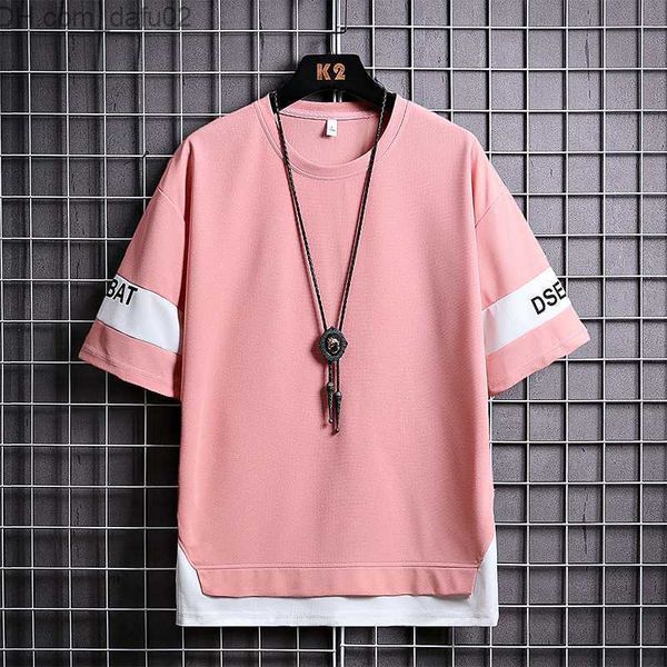 men's t-shirts hip hop loose mens streetwear t-shirts summer casual classic short sleeves black white patchwork tshirt plus oversized t, White;black
men's t-shirts hip hop loose mens streetwear t-shirts summer casual classic short sleeves black white patchwork tshirt plus oversized t, White;black