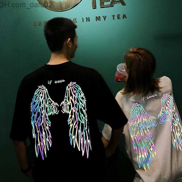 men's t-shirts 100% cotton wings reflective t shirt streetwear men loose couple t-shirt black harajuku tshirt summer short sleeve gothi, White;black
men's t-shirts 100% cotton wings reflective t shirt streetwear men loose couple t-shirt black harajuku tshirt summer short sleeve gothi, White;black
