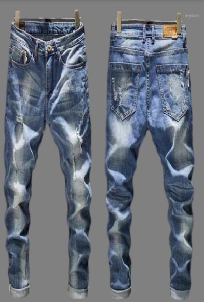 ripped jeans men slim fit hole skinny feet pants stretch streetwear frayed hip hop distressed casual male denim trousers4223523, Blue
ripped jeans men slim fit hole skinny feet pants stretch streetwear frayed hip hop distressed casual male denim trousers4223523, Blue